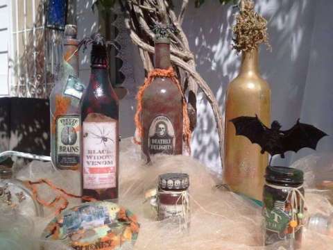 Happy (or Spooky!) Halloween Recycled spice jars & more