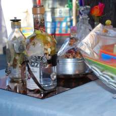 Steam Punk Decantaur Bottles