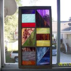 old cypress window frame