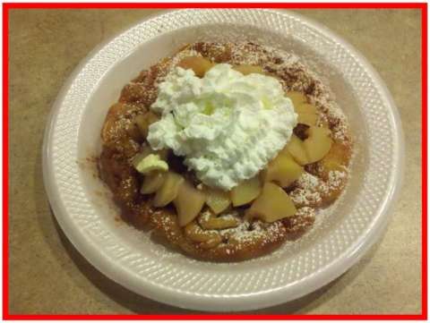 Apples & Cinnamon Funnel Cake