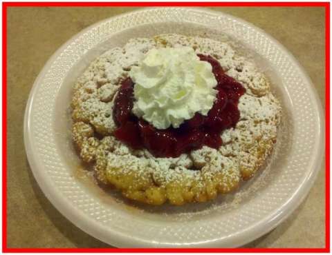 Strawberries & Cream Funnel Cake