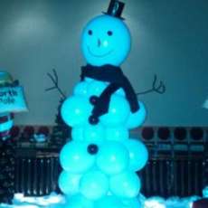 North Pole With a Snowman