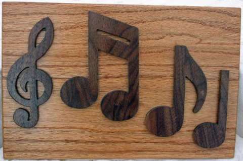 Music Note plaque- walll or table top