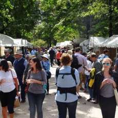 Guests Enjoying the Art Festival