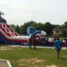 American Dream Water Slide - 22 Feet Tall & 65 Feet Long!