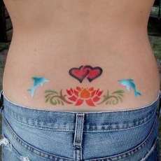 Flowers And Dolphins