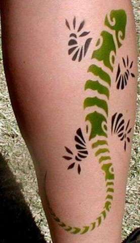 Lizard Airbrush Tattoo