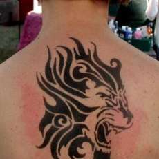 x-Large Lion's Head Airbrush Tattoo