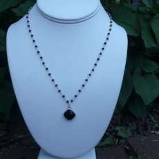 Sterling Silver Rosary Style Neklace