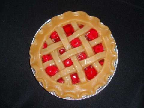 9" CHERRY...CANDLE PIES