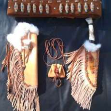 Full Rig With .45 Long Colt, Ammo Belt Tooled Insert W/Trail of Tears Story