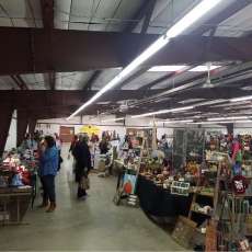 Vendors in the Merchants Building