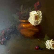 "Copper & Ice"  11" x 14" Oil on Innerglow Panel