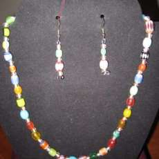 MULTI COLORED GLASS LAMPWORKS BEADS$35