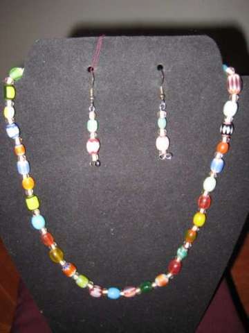 MULTI COLORED GLASS LAMPWORKS BEADS$35