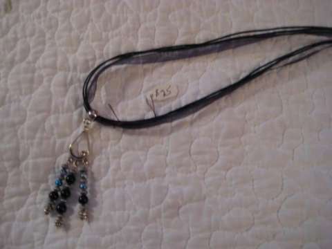 BLUE & BLACK BEADS   $25