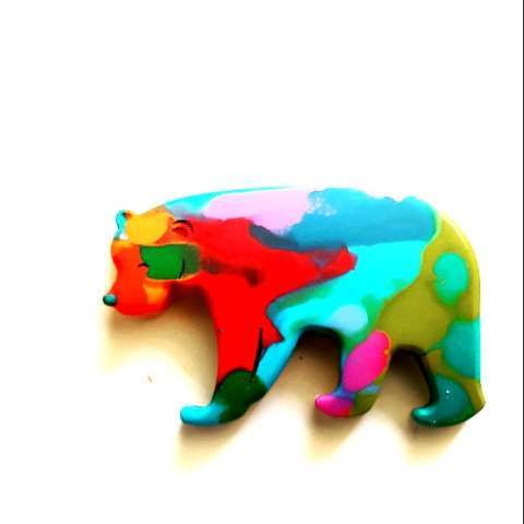 Rainbow Bear Crayon