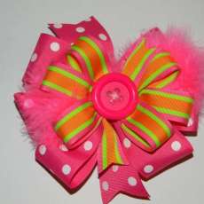 Large 7" pink Bow!