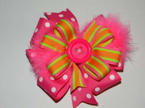 Large 7" pink Bow!