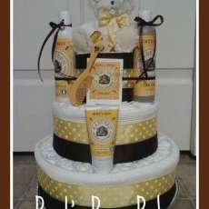 Baby Burts Bees Diaper Cake