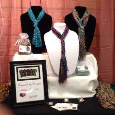 2nd Glitter Scarves Display Indoors