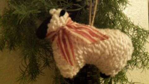 sheep tree ornament