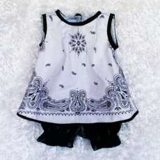 Blk & Wht Top with Bloomers