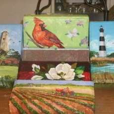 Paintings on bricks