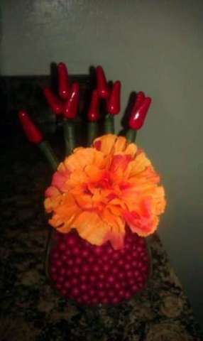 Chilli pepper pen bouquets
