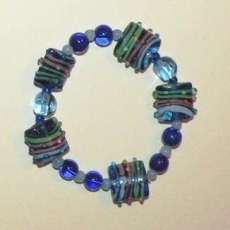 Textured Square Bead Bracelet
