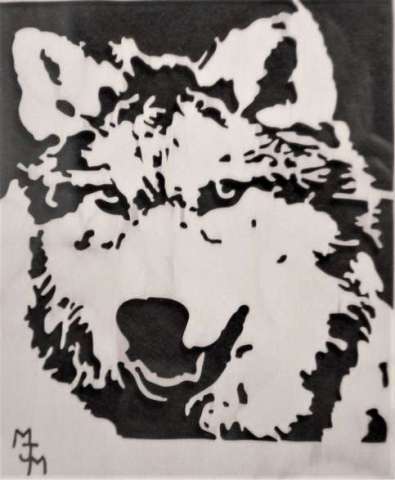 Wolf Head With Winter Coat