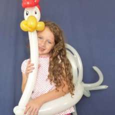 Wearable Rooster Balloon Creation