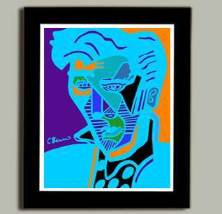 Elvis Abstract by CBaum