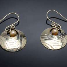 Silver & Pearl Peekaboo Earrings