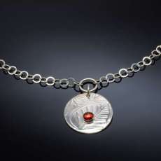 Silver & Garnet Necklace