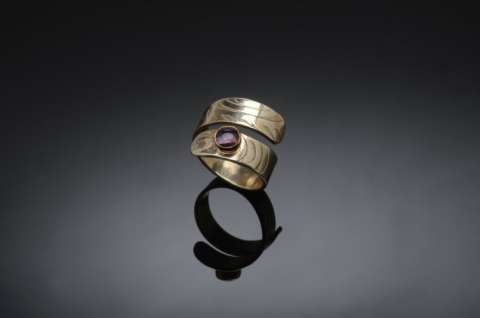 Silver & Iolite Ring