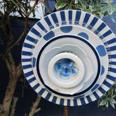 Plates as Garden Art