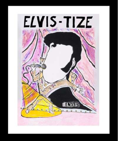 Elvis in Black Robe