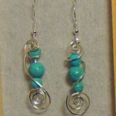 Tourquoise/ Sterling Silver Earrings