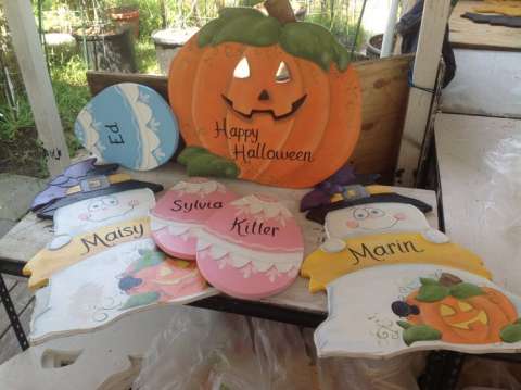 Halloween and Easter yard signs