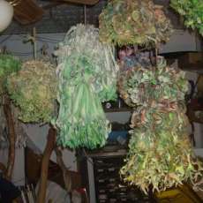 Studio with paper sculptures "Jeff's Book Reviews"