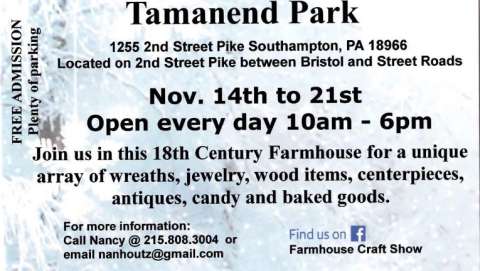 Farmhouse Craft Show of Tamanend Park - Fall