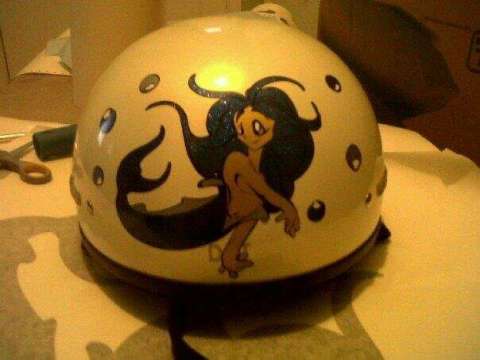 motorcycle helmet decal