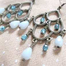 Peruvian Blue Opal Chandeliers