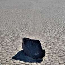 Sliding Rock on Raceway Plya, Death Valley