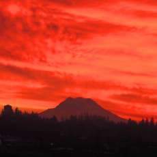 Sunrise on Mount Rainier