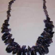 Deep Purple Amethyst Chip Necklace
