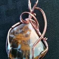 Petrified Wood Pendant 1
