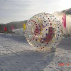 Zorbing in the snow