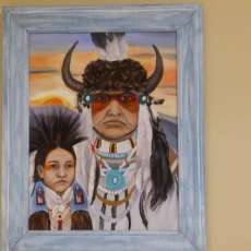 Native American Father and Son